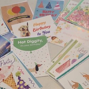 Assorted Birthday Greeting Cards Set